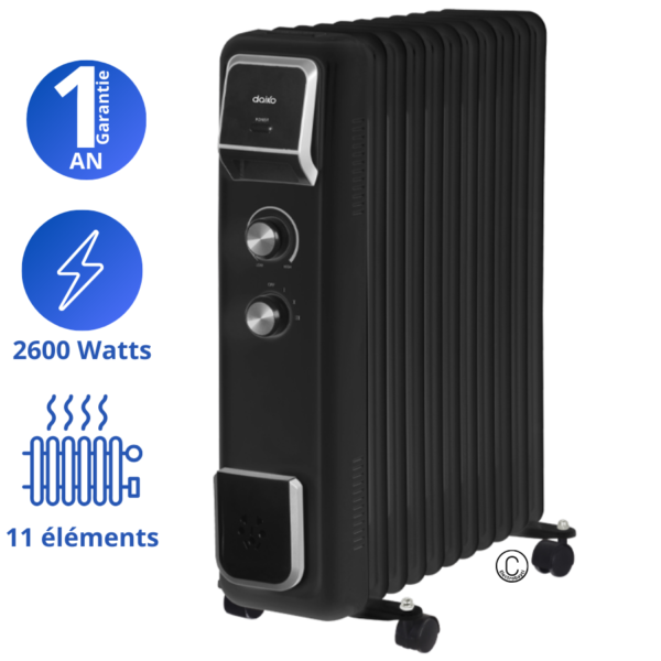 Daiko - Chauffage 11 éléments - 3 réglages