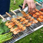 Bbq Barbecue Pliable en Acier Inox - Four Grille de Cuisson - XXL - Jardin camping – Image 6