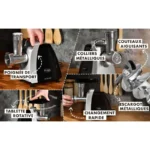 Bomann Hachoir à viande puissant 1000w en acier inoxydable – Image 10