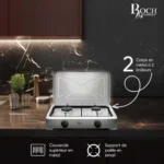 Roch Réchaud à Gaz 2 Brûleurs - Plaques de cuisson – Image 2