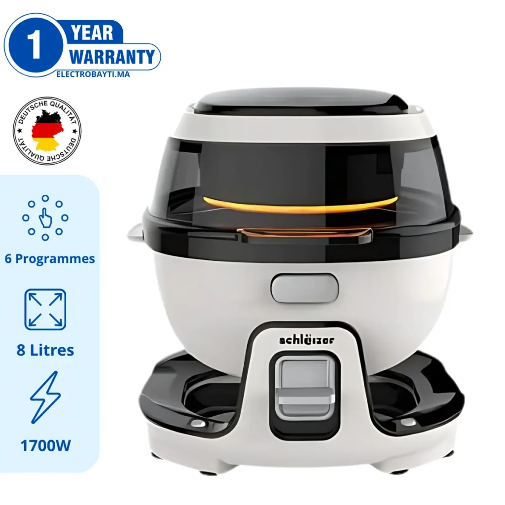 Schlëizer Airfryer-SLZ-R20-WHITE