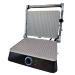Bonana - Grill Panini en acier inoxydable antiadhésif - Teflon- 1400w – Image 2
