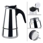 Schlëizer - Cafetière Italienne Espresso - Inox de Haute Qualité – Image 4