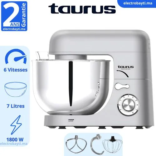Taurus Robot Pétrin Multifonctions - MIXING CHEF NEW 1800W- 7L