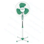 Bonana Ventilateur posable sur pied – 3 vitesses – 35W – 40 Cm – Blanc/vert – Image 2