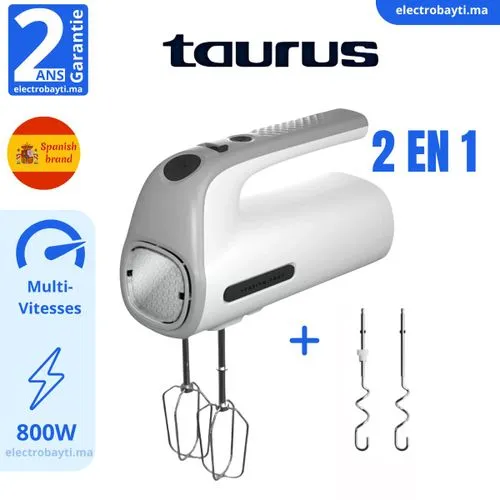 Taurus Batteur à main - 2 en 1 - 300W - 5 Vitesses