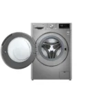 LG Lave-linge de 9 kg à chargement frontal, AI Direct Drive Motor, vapeur, couleur argent – Image 2